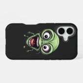 Dolle grappige alien iPhone 16 hoesje (Achterkant horizontaal)