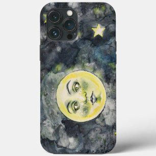 Dolle Grappige Maan Dwaze Ogen Rare Case-Mate iPhone Case