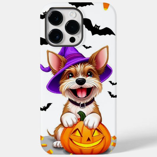 Dolle Griezelige Puppy Chaos 🎃🐾 Grappige Hallowe Case-Mate iPhone Case (Achterkant)