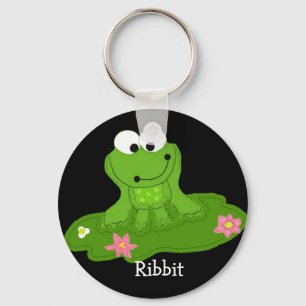 Dolle Groene Kikker Sleutelhanger