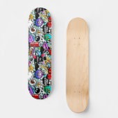 Dolle Groenten en Fruit Graffiti Persoonlijk Skateboard (Voorkant)