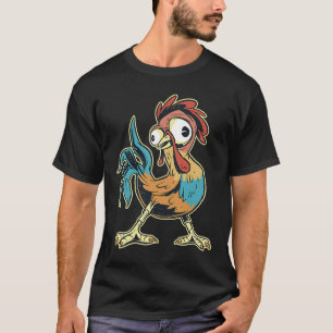 Dolle haan kuiken knuffel speelgoed kostuum kip  t-shirt