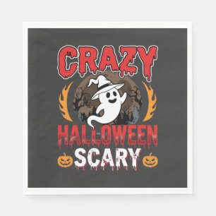 Dolle Halloween Angstaanjagend spook- en pompoenon Servet