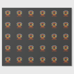 Dolle Halloween Kat Vrouw Zwart Pompoen Heks Hoed Cadeaupapier