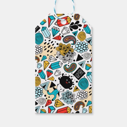 Dolle hoofd cadeaulabel (Voorkant)