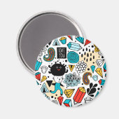 Dolle hoofd magneet (Voorkant / Achterkant)