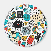 Dolle hoofd magneet (Voorkant)