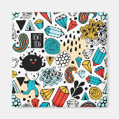 Dolle hoofd magneet (Voorkant)