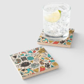 Dolle hoofd stenen onderzetter (Zijkant)