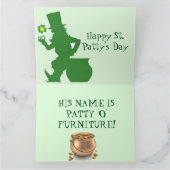 DOLLE IRSE NEEF ST. PATRICK'S DAG  BEDANKKAART (Binnen)