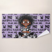 Dolle Kat Dame Badhanddoek (Badhanddoek)