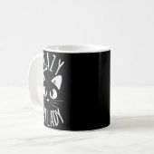Dolle Kat Dame Grappige Moeder Moederdag Kerstmis Koffiemok (Voorkant links)