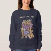 Dolle Kat Dames Fun Sweatshirt (Voorkant)