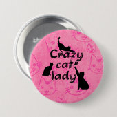 Dolle Kat Dames Pret Katten Ronde Button 7,6 Cm (Voorkant /achterkant)