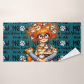 Dolle Kat Vrouw  Badhanddoek (Badhanddoek)