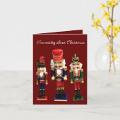 “Dolle kerst” Kaart (Gele Bloem)