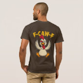 Dolle Kip Humeur Grafische T-shirt (Achterkant volledig)