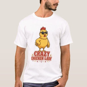 DOLLE KIPPEN DAME Grappig Kip T-Shirt