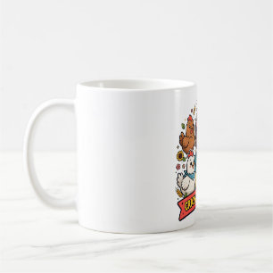 Dolle Kippen Dame Grappige Huisdier Kunst Koffiemok