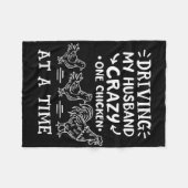Dolle Kippen Dame Grappige Kip Klein Fleece Deken (Voorkant (Horizontaal))