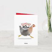 Dolle Kippen Dame Kerstkaart Prettig KIPpenmis! Kaart (Achterkant)