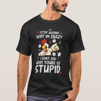 Dolle Kippenboer Boer Vrouw Boer T-shirt