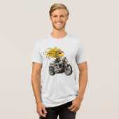Dolle Kleine Meisje Tri-Blend Shirt (Voorkant volledig)