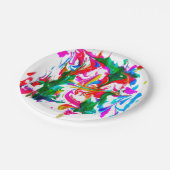 Dolle kleuren papieren bordje (Gekanteld)