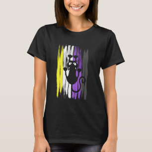Dolle Klimmende Kat Non-binaire Plezierige Enby Kr T-shirt