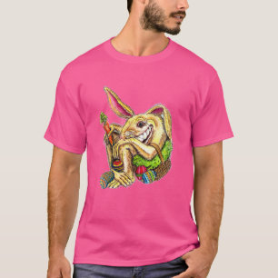 Dolle Konijn In De Mand T-shirt
