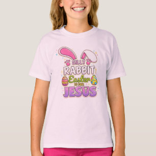 Dolle Konijn Pasen Is Voor Jezus Christelijk Pasen T-shirt
