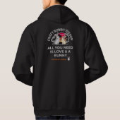 Dolle Konijn Persoon Hoodie (Achterkant)