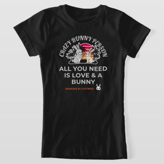 Dolle Konijn Persoon T-shirt (Laagn)