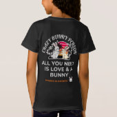 Dolle Konijn Persoon T-shirt (Achterkant)