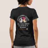 Dolle Konijn Persoon T-shirt (Achterkant)
