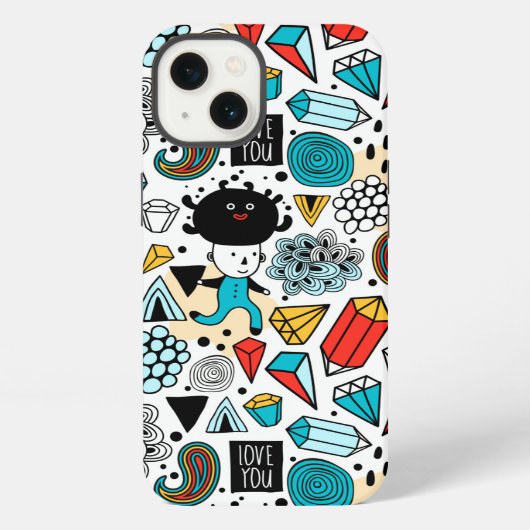 Dolle kop iPhone hoesje (Achterkant)