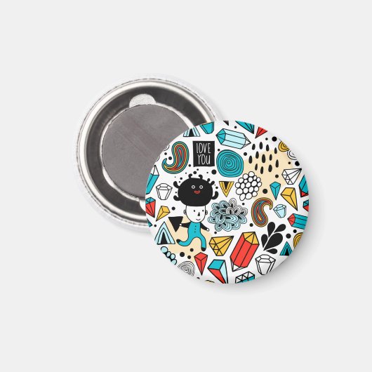 Dolle kop magneet (Voorkant / Achterkant)