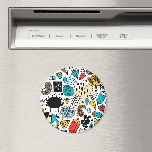 Dolle kop magneet (Insitu (Vaatwasser))