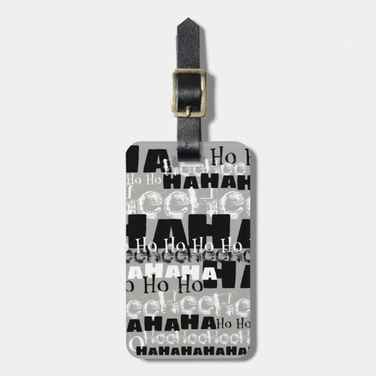 Dolle lach bagagelabel (Voorkant verticaal)