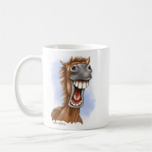 Dolle Lachende Paarden Cartoon Koffiemok