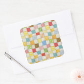 DOLLE LAP Quilt grote vierkante stickers (Envelop)