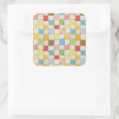 DOLLE LAP Quilt grote vierkante stickers (Tas)