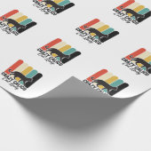 Dolle Lapjeskat Vrouw Retro Kattendesign_1 Cadeaupapier (Hoek)