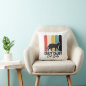 Dolle Lapjeskat Vrouw Retro Kattendesign_1 Kussen (Stoel)