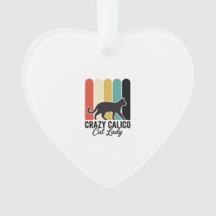 Dolle Lapjeskat Vrouw Retro Kattendesign_1 Ornament