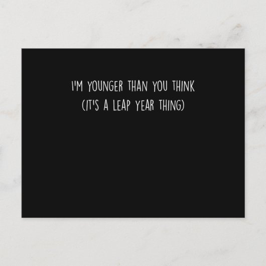 Dolle Leaper Schrikkeljaar Baby Statement Ik Ben M Briefkaart (Voorkant)