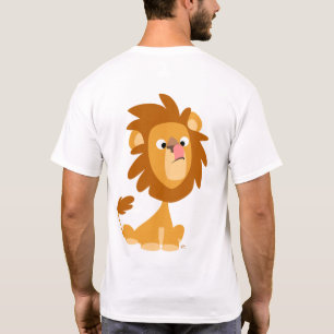Dolle Leeuw! cartoon T-shirt (achterkant)