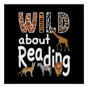 Dolle Lezers Dierentuin Dieren Cute Boek Liefhebbe Perfect Poster