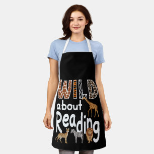 Dolle Lezers Dierentuin Dieren Cute Boekenliefhebb Schort