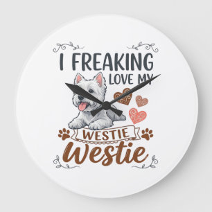 Dolle Liefde Westie Hond Harten Pootjes_1 Grote Klok